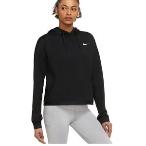 Nike Women's Black Oversized Therma-Fit Pacer Women Running Hoody Hoodie Small